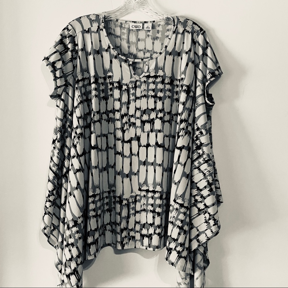 𝅺CATOS Short  Sleeve Oversized Shirt Brown Small